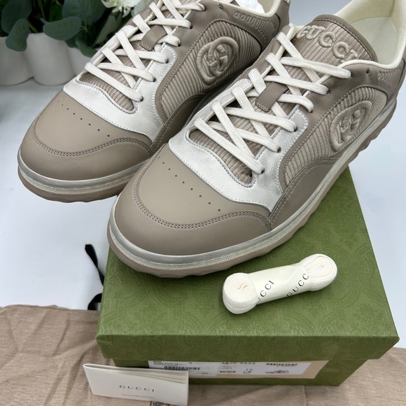 Men’s Gucci Mac 80 Dune Color Way low top sneakers size 13 made in Italy - Picture 11 of 11